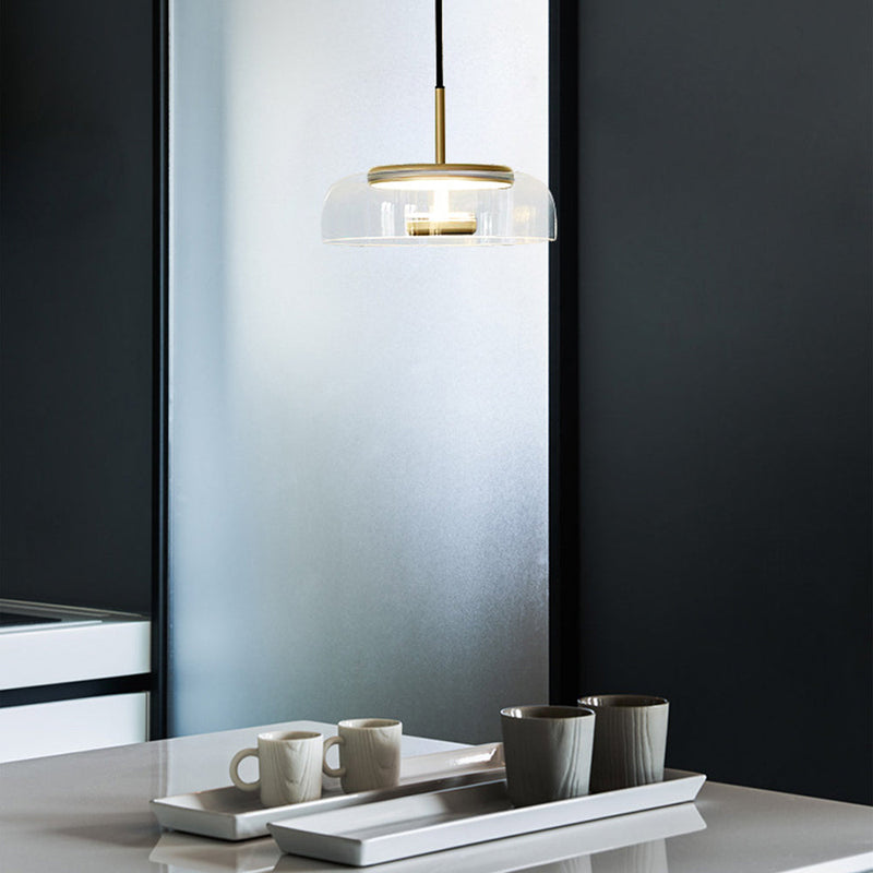 Modern Glass LED Pendant Light - Stylish Ceiling Lamp for Home Decor
