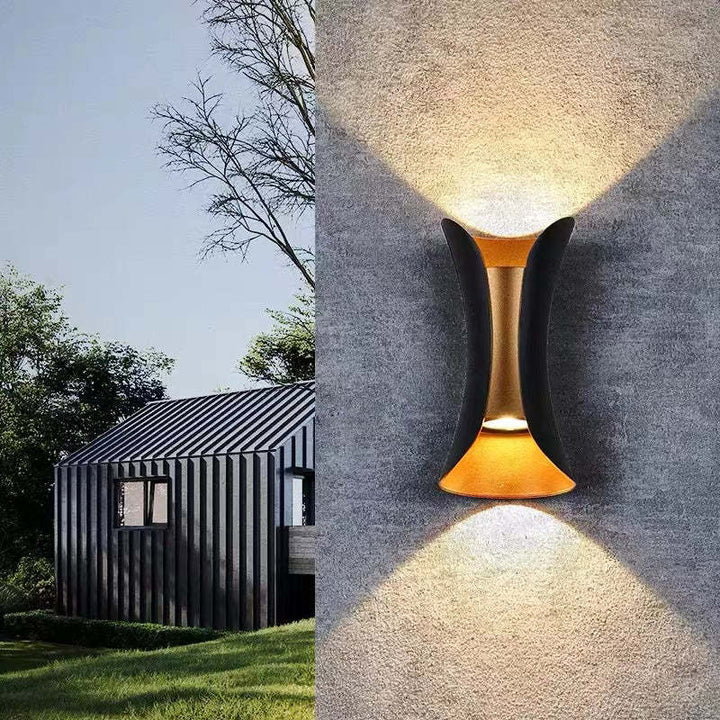 Waterproof Outdoor LED Wall Light - Durable Aluminum Design for Garden, Patio, and Exterior Use