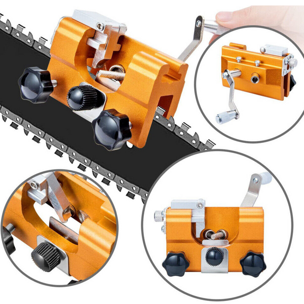 Precision Chainsaw Chain Sharpening Jig Set - Adjustable & Easy to Use for Sharp, Efficient Cuts
