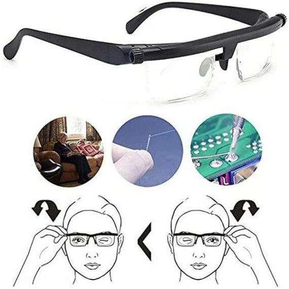 Adjustable Focus Glasses for Near and Far Sight - Customizable Vision Correction Eyewear*