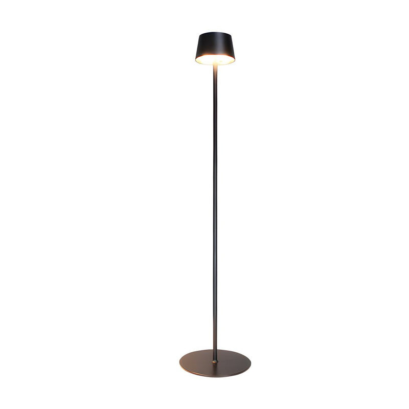 48.8-Inch Black Touch Dimming LED Rechargeable Floor Lamp - Modern Adjustable Lighting for Home & Office