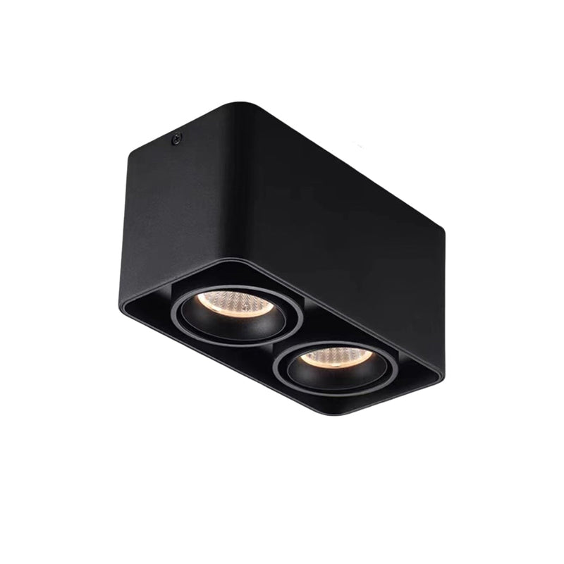 Square Adjustable LED Ceiling Grille Light with Three-Step Dimming - Modern Lighting Solution for Home & Office