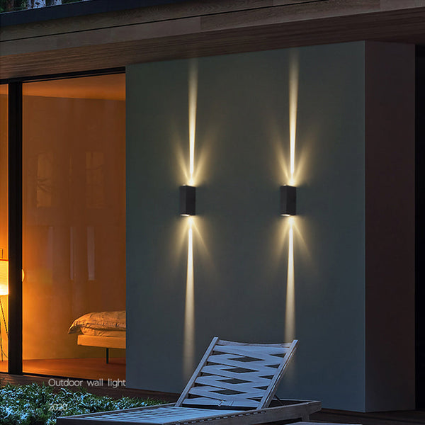 Waterproof Multipurpose Up & Down Outdoor Wall Spotlight - Versatile LED Lighting for Patios, Gardens, and Entryways