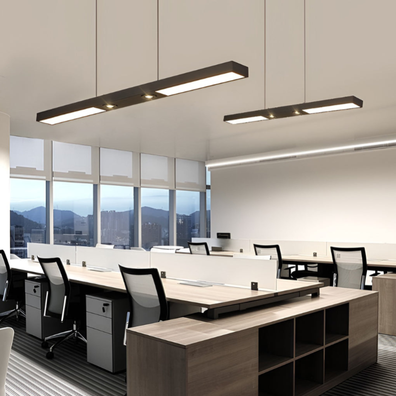 Modern Black Linear LED Flush Mount Ceiling Light - Sleek Spot Lighting for Contemporary Spaces