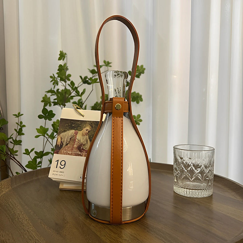 Stylish Modern Mid-Century Cordless Lantern Table Lamp - Perfect for Home Decor & Ambient Lighting