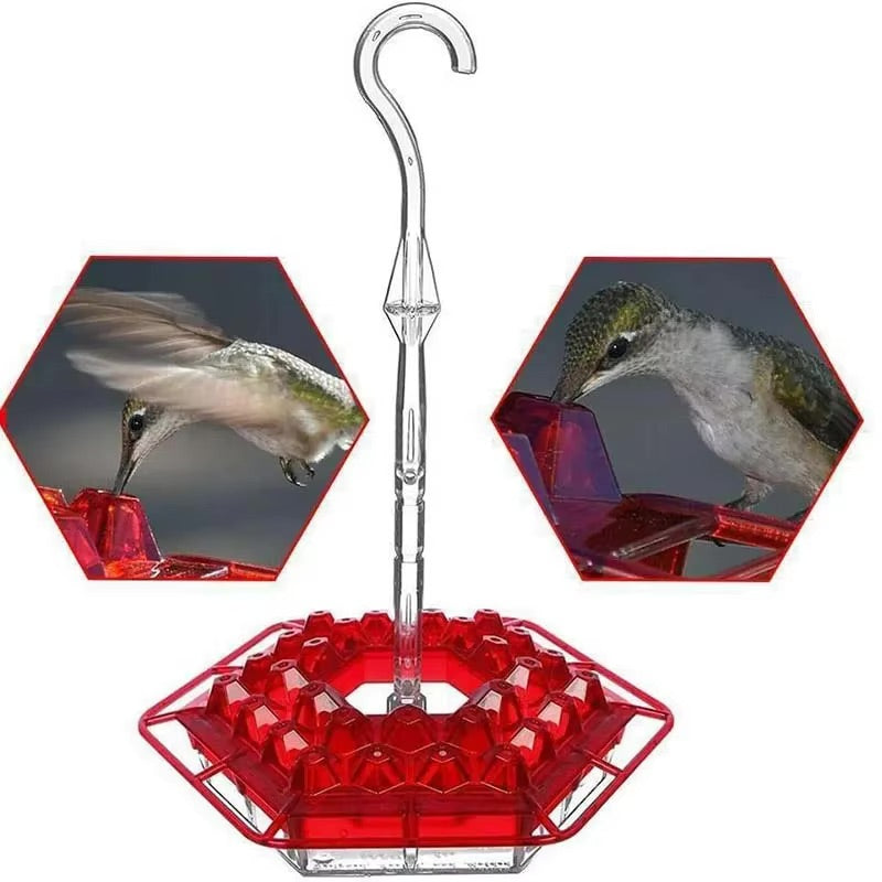Ant-Proof Hummingbird Feeder with Hanging Perch - Durable Outdoor Bird Feeder for Gardens