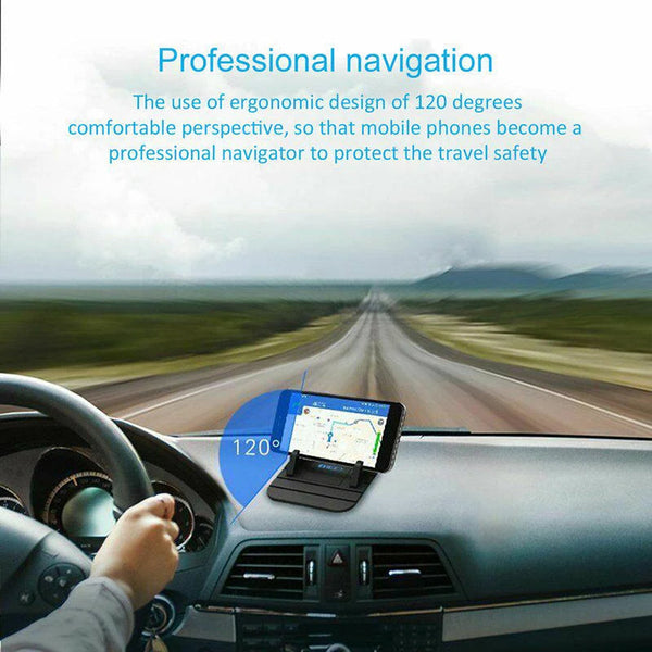 Non-Slip Car Phone Holder - Universal Dashboard Mount for Secure Device Grip & Easy Access