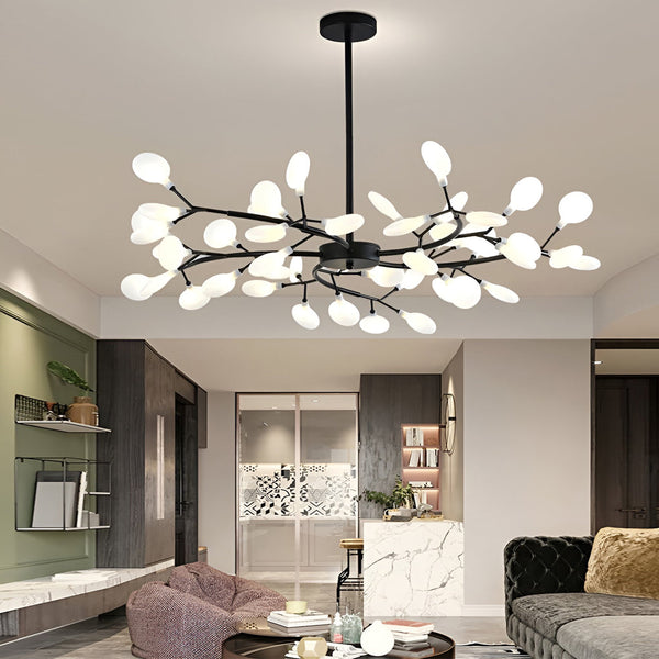 Nordic Branches Metal & Acrylic Chandelier - Modern Hanging Ceiling Light Fixture