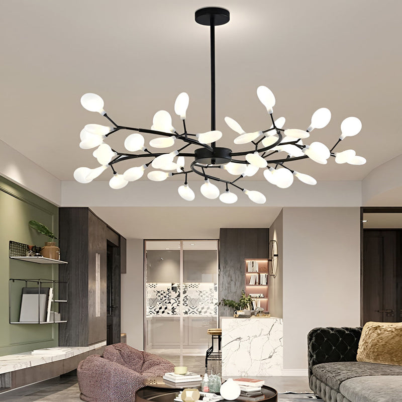 Nordic Branches Metal & Acrylic Chandelier - Modern Hanging Ceiling Light Fixture