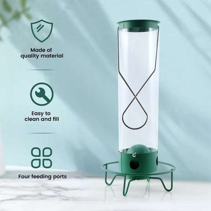 Premium Squirrel-Proof Bird Feeder - Durable, Weather-Resistant Design for Backyard Birdwatching