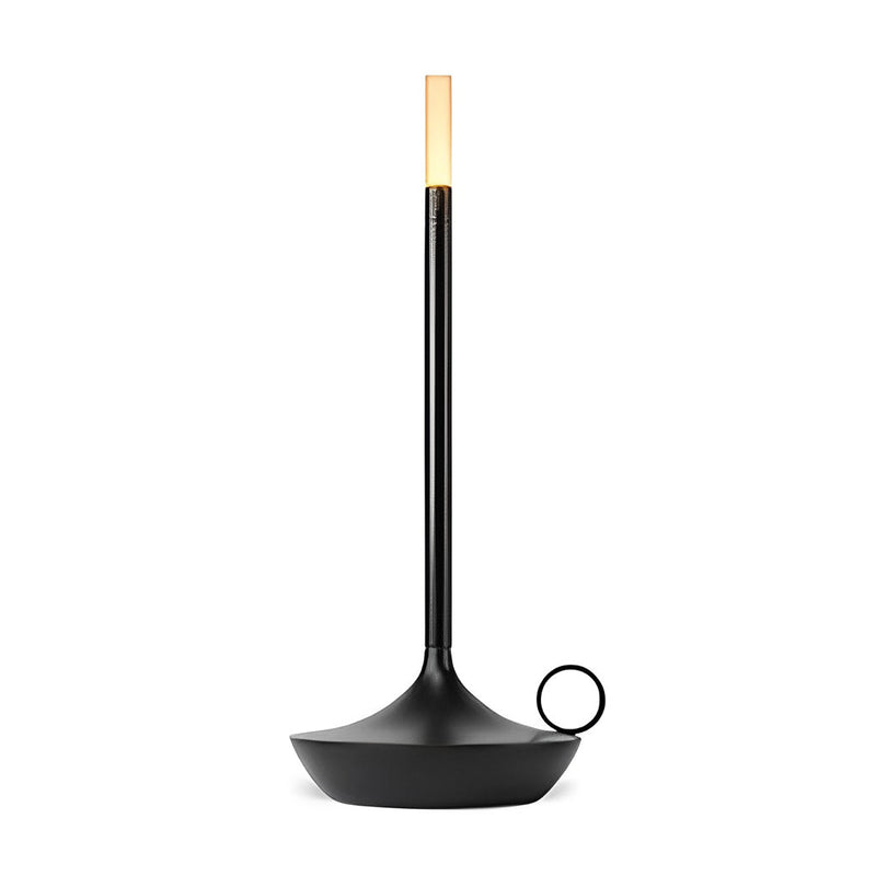 Rechargeable Cordless LED Table Lamp - Minimalist Candle Wick Design for Home & Office