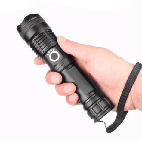 90000 Lumens XHP50.2 Ultra Bright Tactical Flashlight - Most Powerful LED Torch for Outdoor Adventures, Camping, and Emergency Use