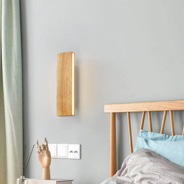 Rotatable Wood LED Wall Light - Stylish & Modern Design for Home Decor