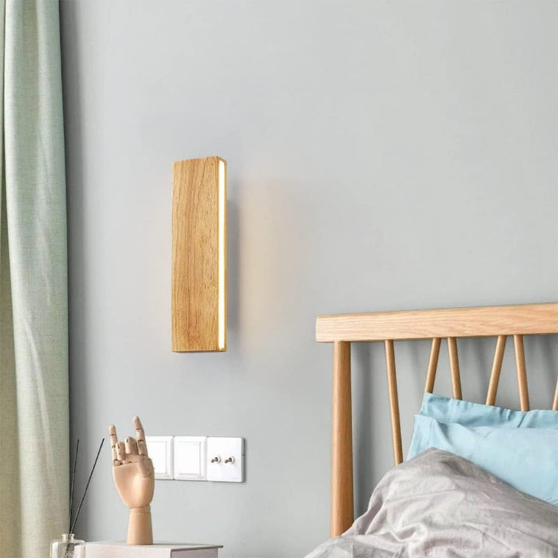 Rotatable Wood LED Wall Light - Stylish & Modern Design for Home Decor