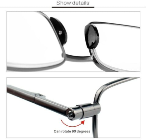 Compact Folding Reading Glasses for Men and Women - Lightweight & Portable Eyewear