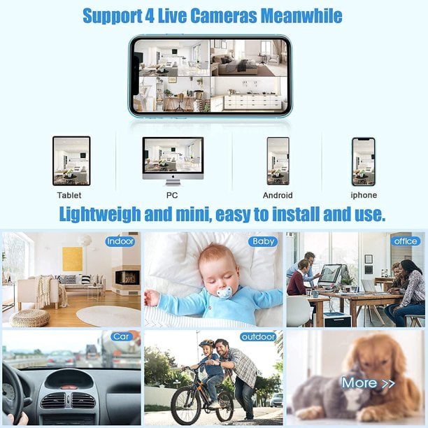 Compact Wireless Magnetic Camera with Real-Time Audio & Video Streaming