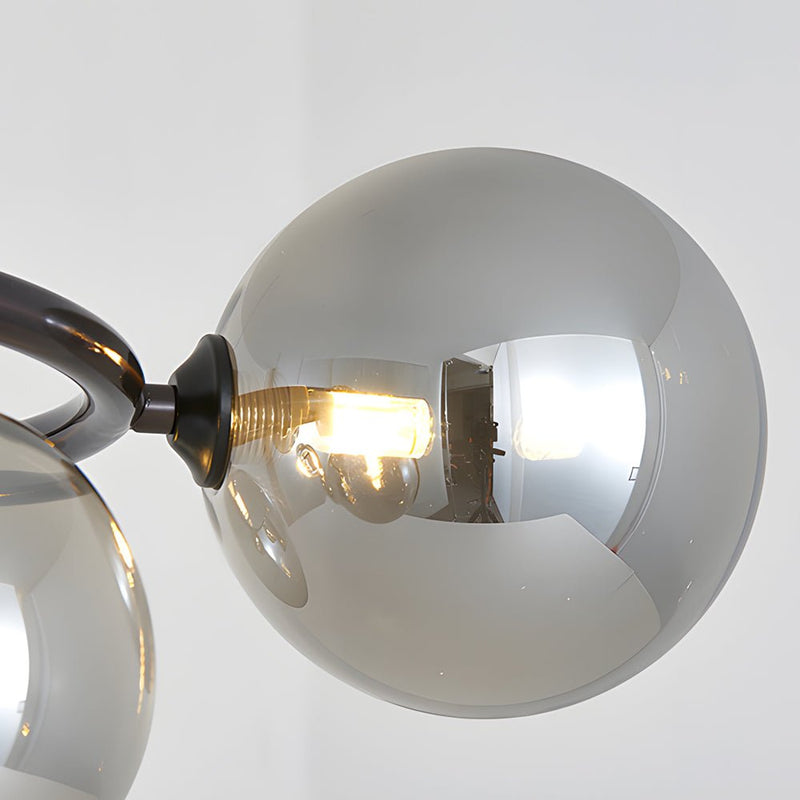Contemporary 5/7/9-Light Glass Ball Circular Chandelier with 3-Step Dimming – Modern Lighting Fixture for Home Decor
