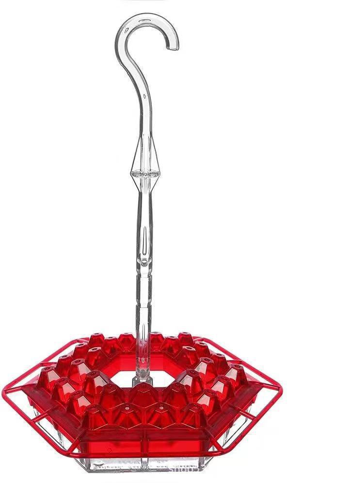 Ant-Proof Hummingbird Feeder with Hanging Perch - Durable Outdoor Design for Attracting Hummingbirds