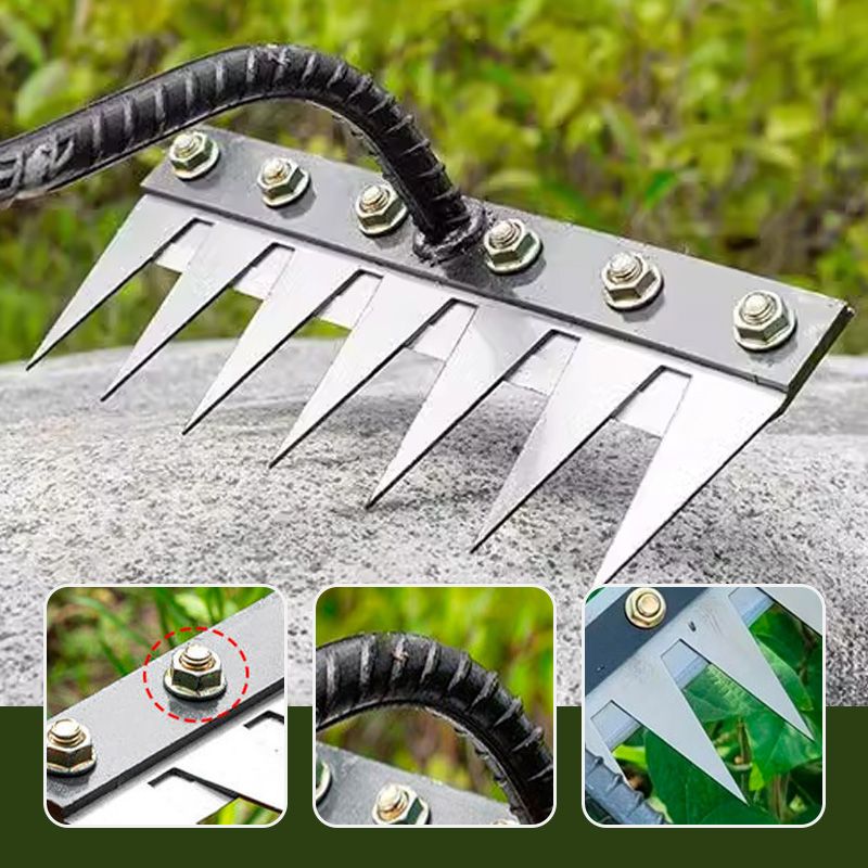Multi-Functional Lawn Rake with Ergonomic Handle - Perfect for Easy Yard Maintenance
