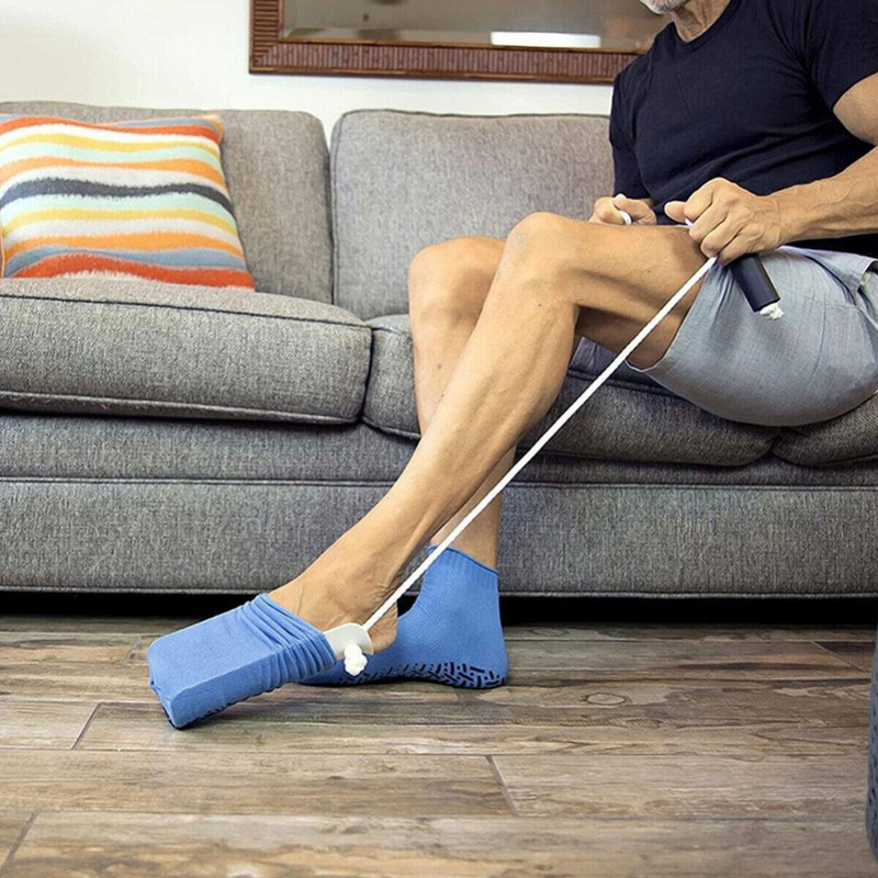 Easy Wear No Bend Sock Aid for Seniors and Disabled - Sock Dressing Tool for Elderly Assistance