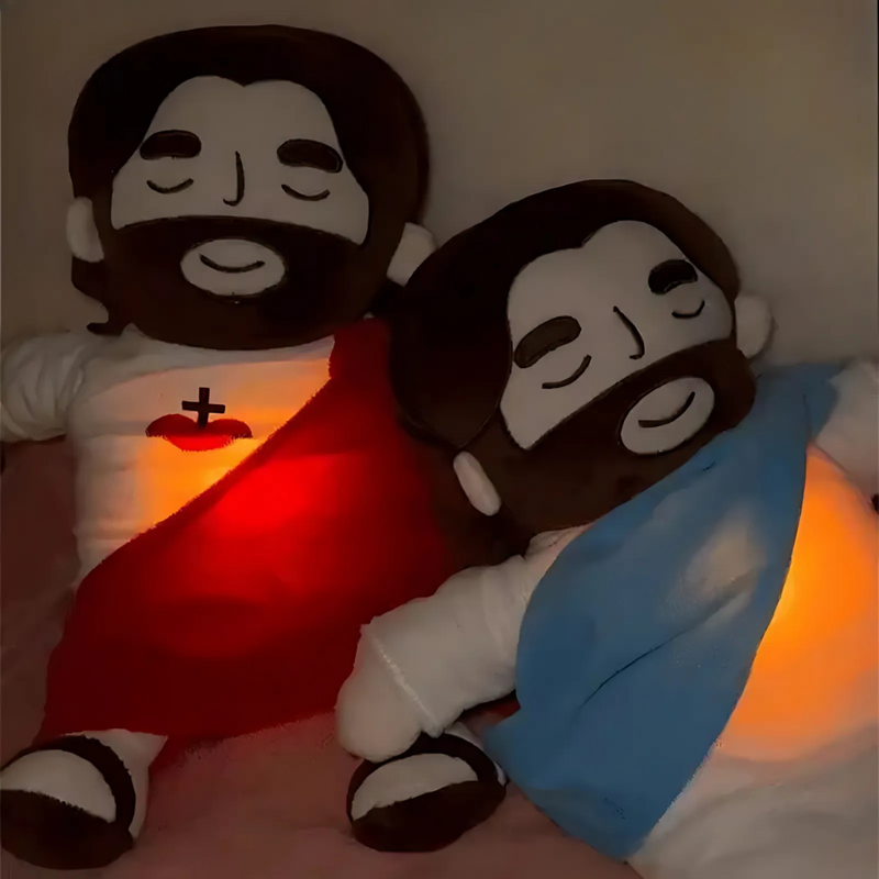 Breathing Jesus Plushie - Soothing Sleep Aid for Comfort and Relaxation