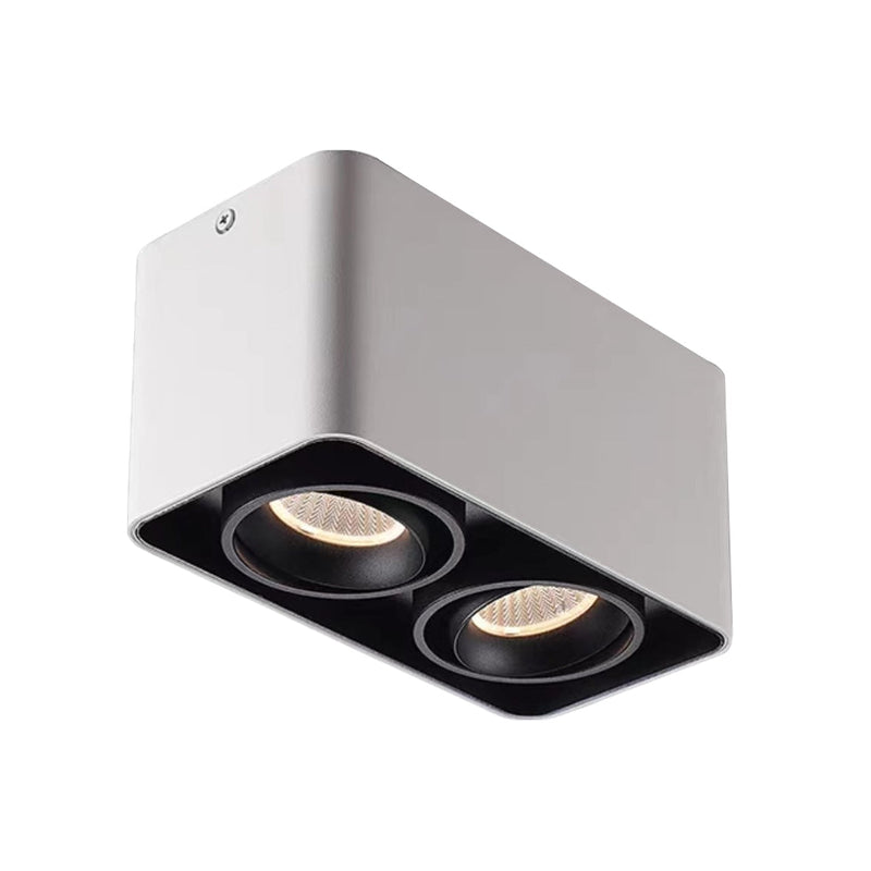 Square Adjustable LED Ceiling Grille Light with Three-Step Dimming - Modern Lighting Solution for Home & Office