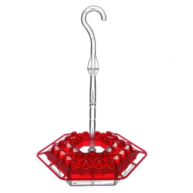 Ant-Proof Hummingbird Feeder with Hanging Perch - Durable Outdoor Bird Feeder for Gardens