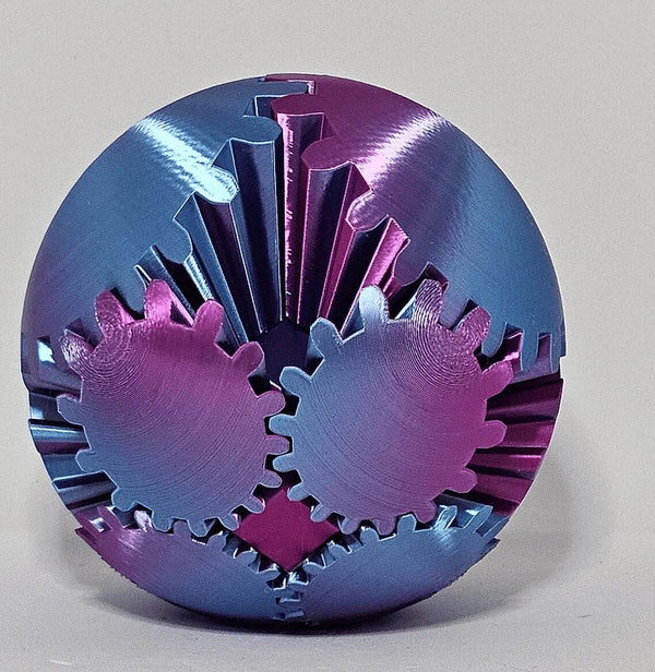 Steampunk Whirling Wonder Fidget Gear Ball - Unique Stress Relief Toy with Mechanical Design