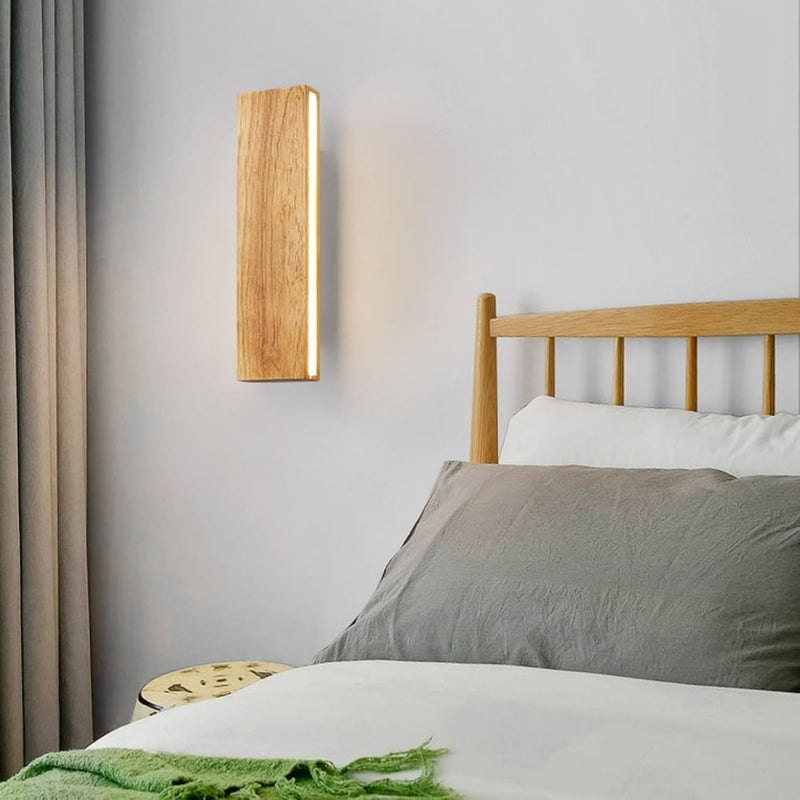 Rotatable Wood LED Wall Light - Stylish & Modern Design for Home Decor
