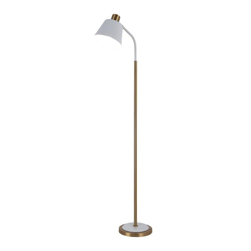 62-Inch Adjustable Metal Floor Lamp with 1-Bulb - Rotatable Reading Light for Living Room & Bedroom