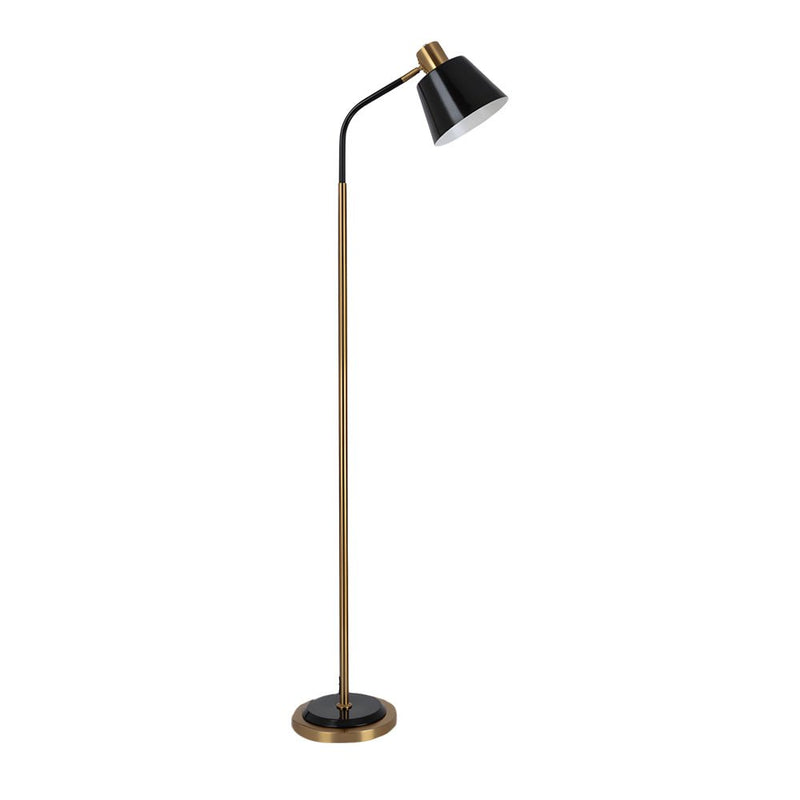 62-Inch Adjustable Metal Floor Lamp with 1-Bulb - Rotatable Reading Light for Living Room & Bedroom