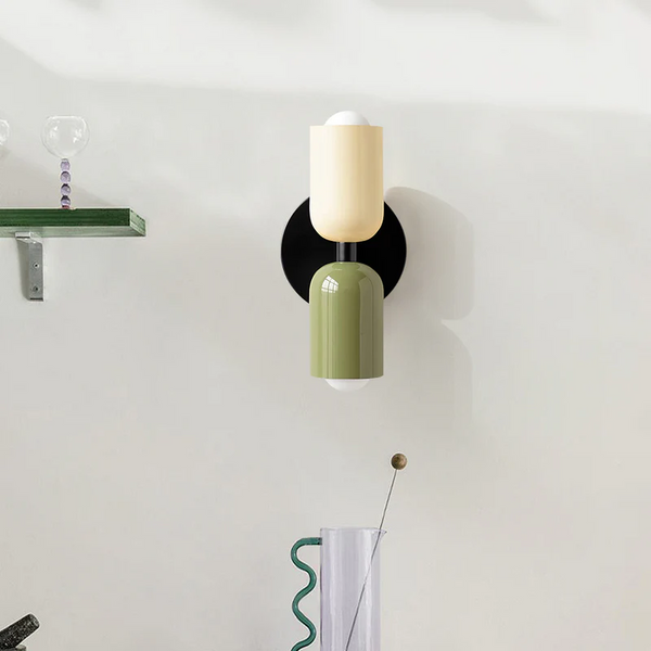 Modern Vintage Double-Headed Wall Light - Stylish Utility Room Illumination for Contemporary Decor