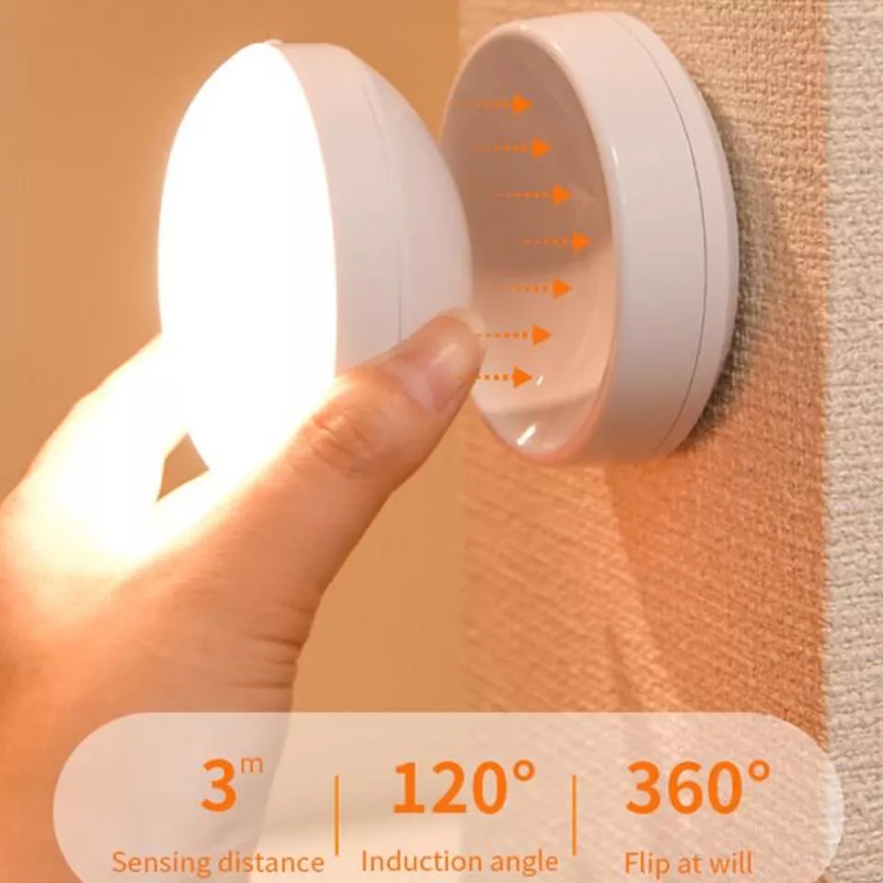 Indoor LED Motion Sensor Light - Energy-Efficient, Automatic On/Off, Ideal for Hallways, Closets, and Stairs
