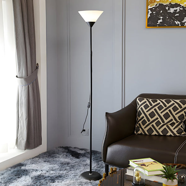 67-Inch Modern Torchiere Uplight Floor Lamp with Adjustable Sidelight - Stylish LED Lighting for Living Room, Bedroom, and Office