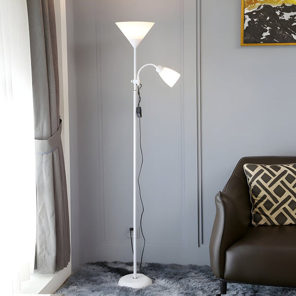 67-Inch Modern Torchiere Uplight Floor Lamp with Adjustable Sidelight - Stylish LED Lighting for Living Room, Bedroom, and Office