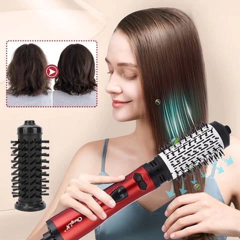 Professional Rotating Hair Dryer with Ionic Technology for Effortless Styling and Frizz Control