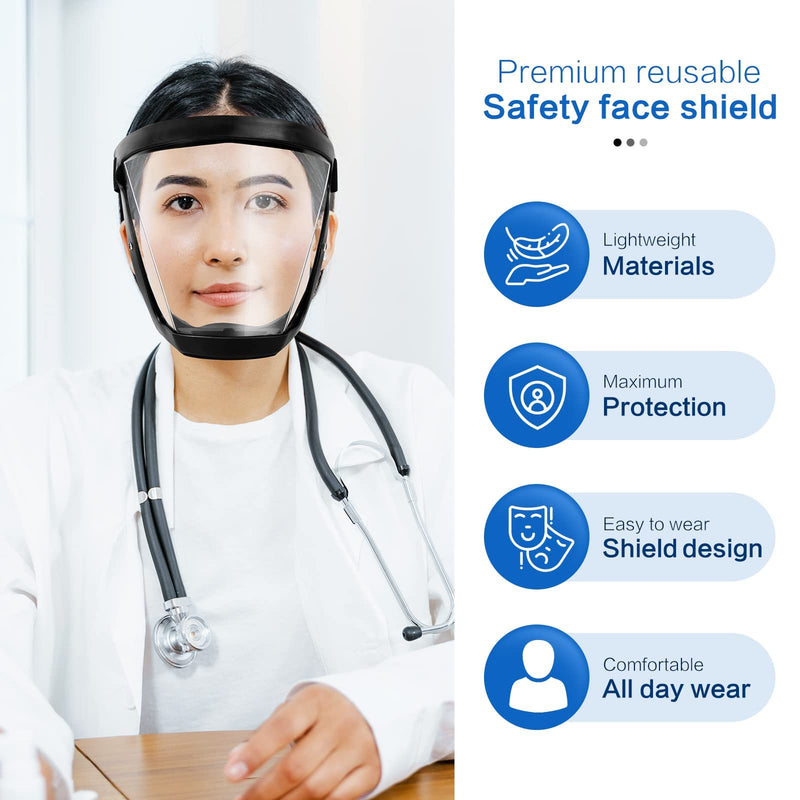 Premium Anti-Fog Face Shield - Superior Protection & Clarity for All-Day Comfort
