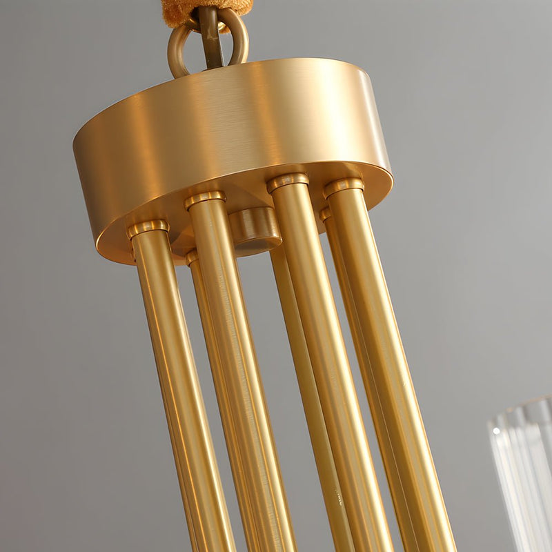 Elegant 6/8-Light Wagon Wheel Chandelier with Glass Shades - Perfect for Rustic & Modern Decor