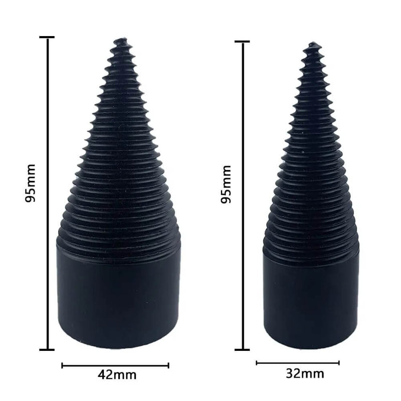 Heavy-Duty Firewood Splitter Drill Bits - Efficient Wood Splitting Tool for Easy Firewood Preparation