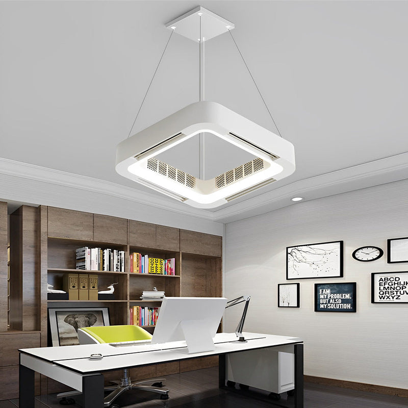 Modern Bladeless Ceiling Fan with Chandelier LED Lights - Energy-Efficient Inverter Design