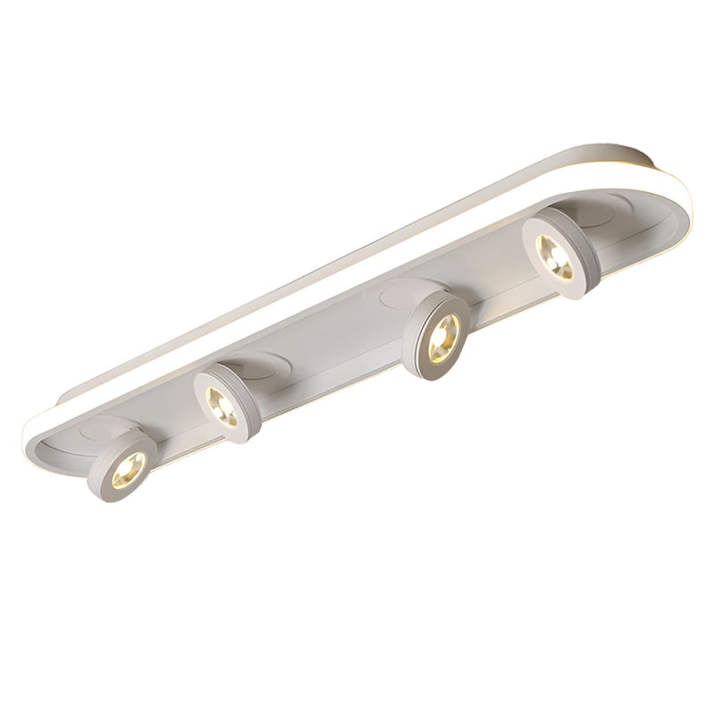 Modern Adjustable Rounded Rectangular LED Ceiling Spotlight - Sleek Design for Home & Office Lighting