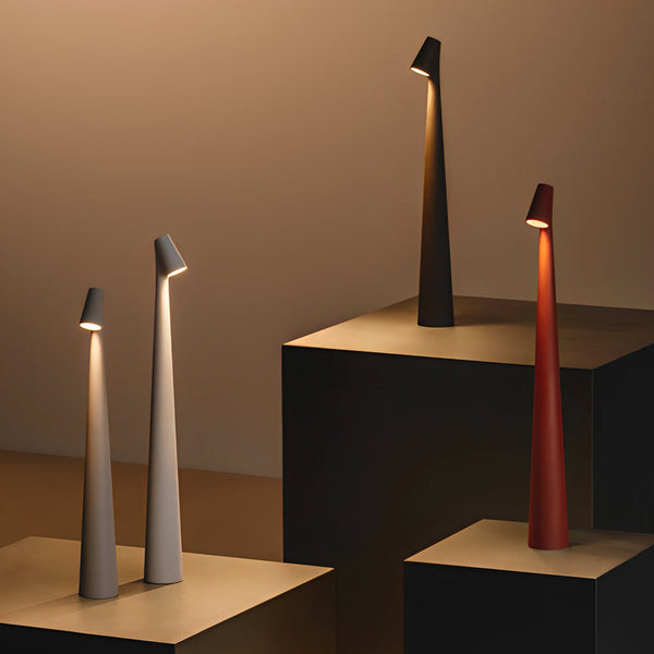 Modern LED Conical Stem Accent Table Lamp - Stylish & Energy-Efficient Lighting for Home Decor