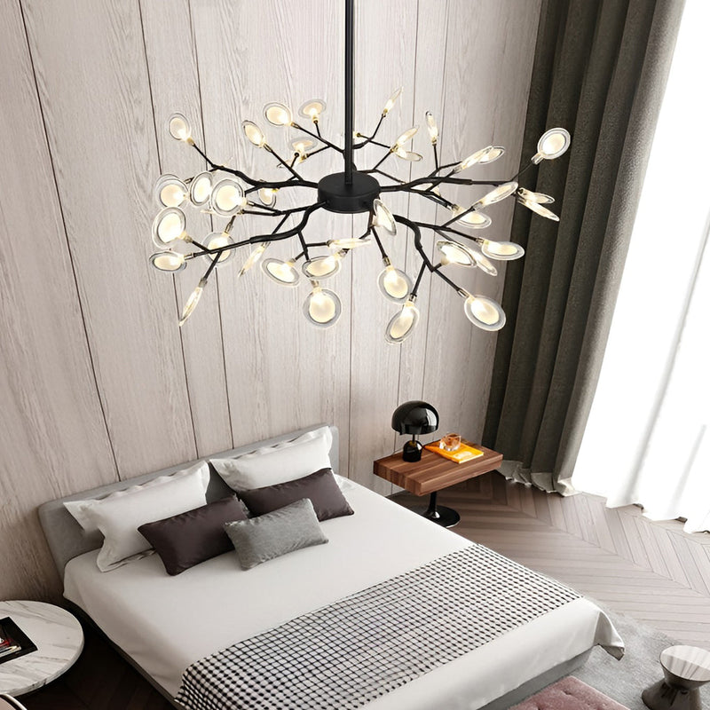 Nordic Branches Metal & Acrylic Chandelier - Modern Hanging Ceiling Light Fixture