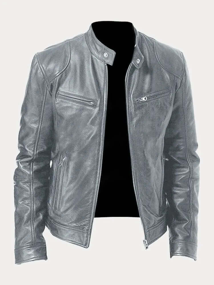 Men's Classic Genuine Leather Jacket - Stylish, Durable Outerwear for Year-Round Wear | Premium Quality Fashion Jacket