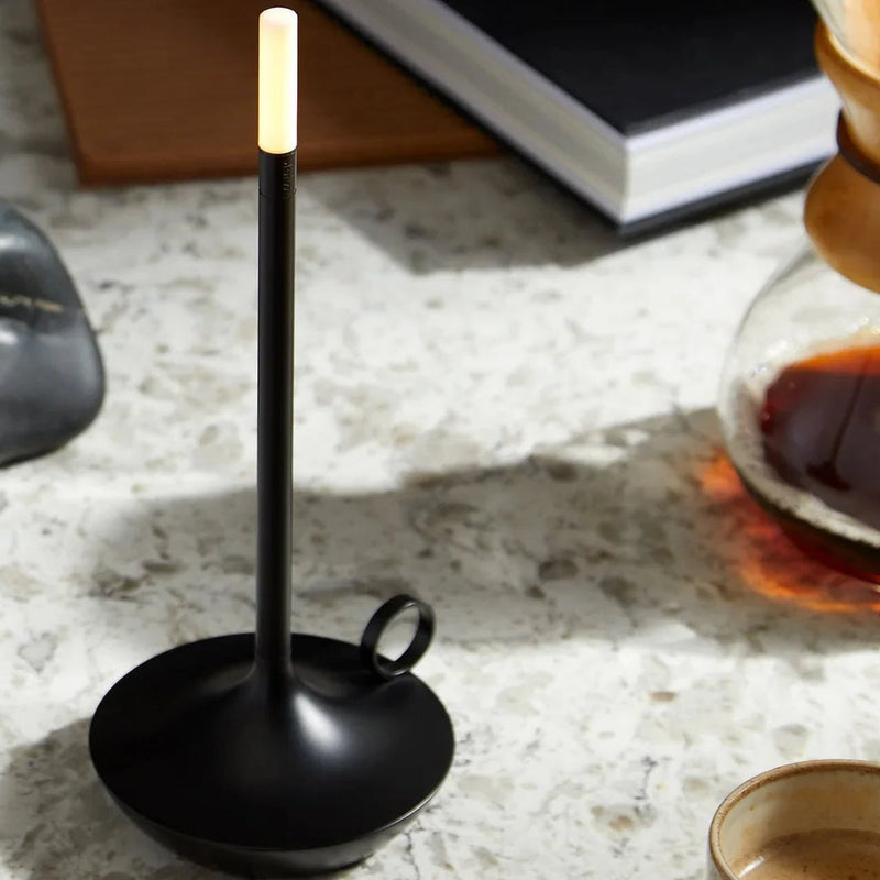 Wick LED Candle Light Table Lamp - Elegant Battery-Operated Decorative Lighting for Home & Events
