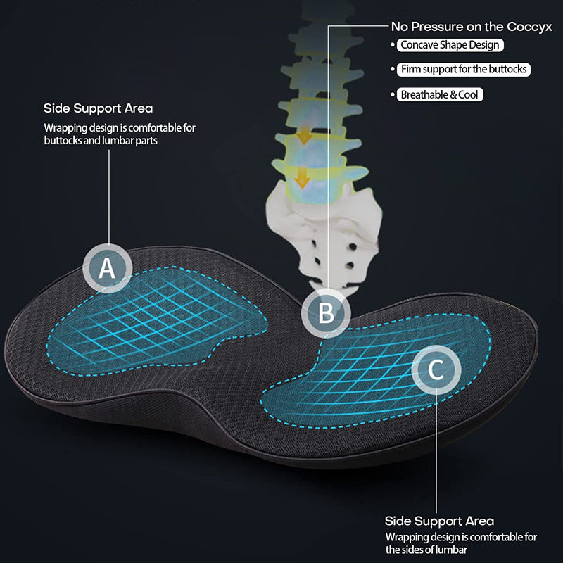Ergonomic Car Seat Cushion for Short Drivers - Comfort & Support for Enhanced Driving Experience