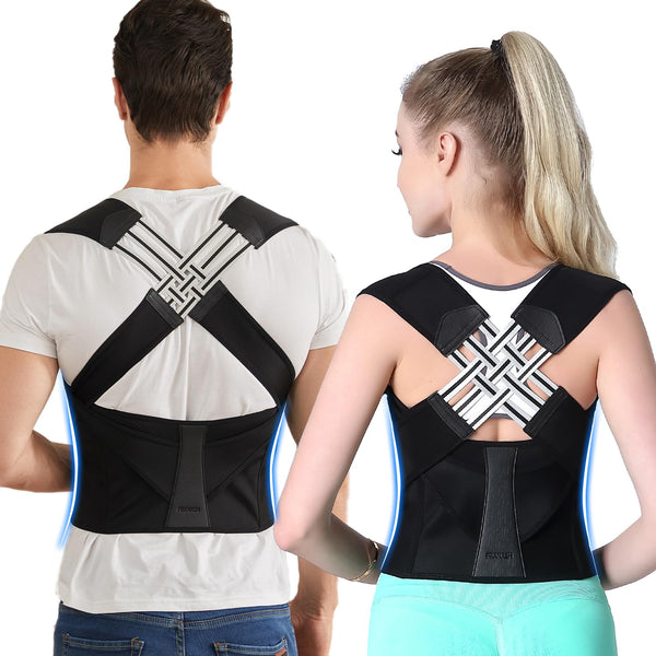 Adjustable Back Posture Corrector for Improved Spine Alignment & Comfort - Unisex Design