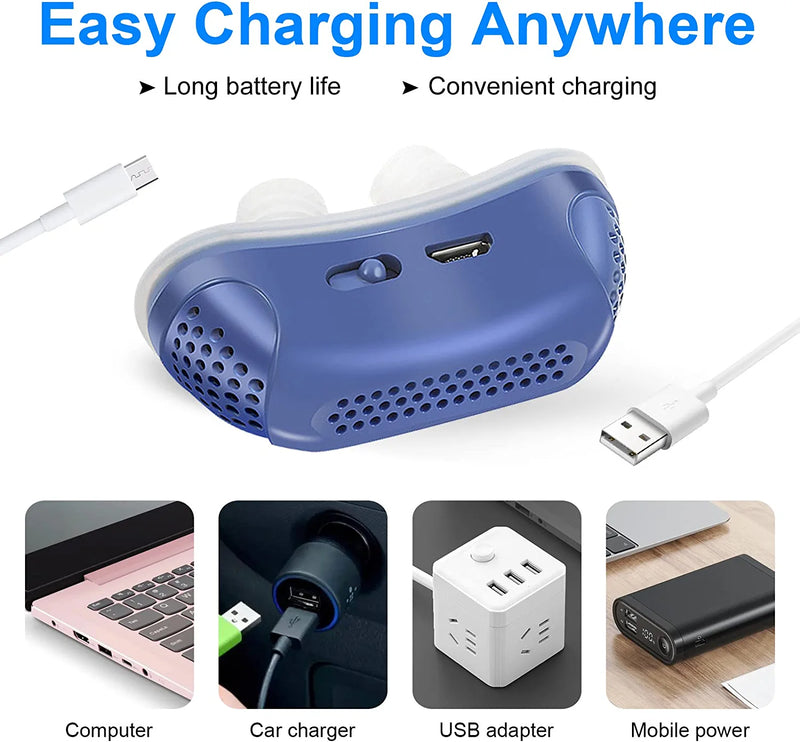Portable Micro CPAP Sleep Apnea Machine - Travel-Friendly Anti-Snoring Solution & CPAP Alternative