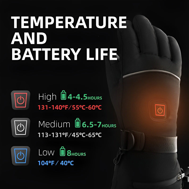 Premium Rechargeable Heated Gloves for Ultimate Warmth and Comfort - Perfect for Winter Sports, Outdoor Activities, and Cold Weather
