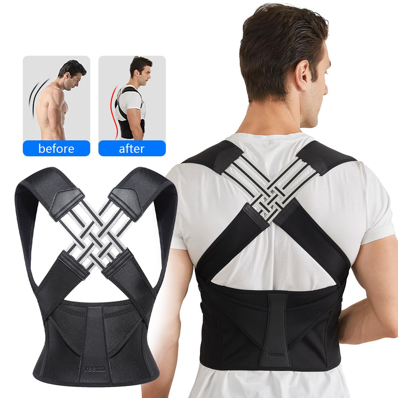 Adjustable Back Posture Corrector for Improved Spine Alignment & Comfort - Unisex Design